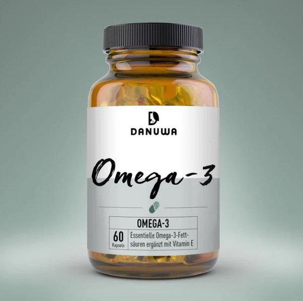 Omega-3 Kapseln + Vitamine E für Hunde - DANUWA