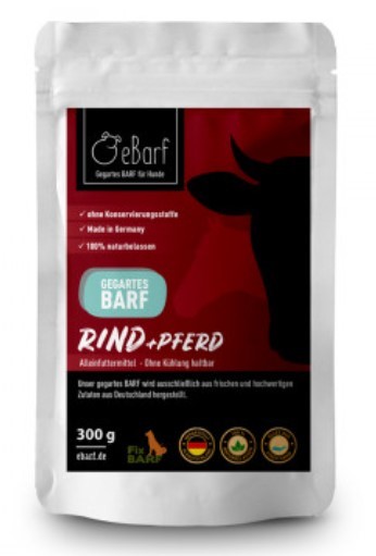 Rind-Pferd - Fix-BAF®-Komplettmenü für Hunde - eBarf