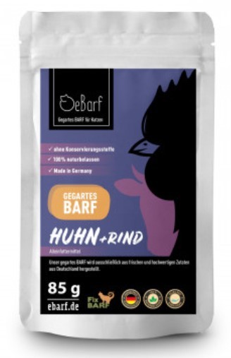 Huhn + Rind für Katzen - Fix-BARF®