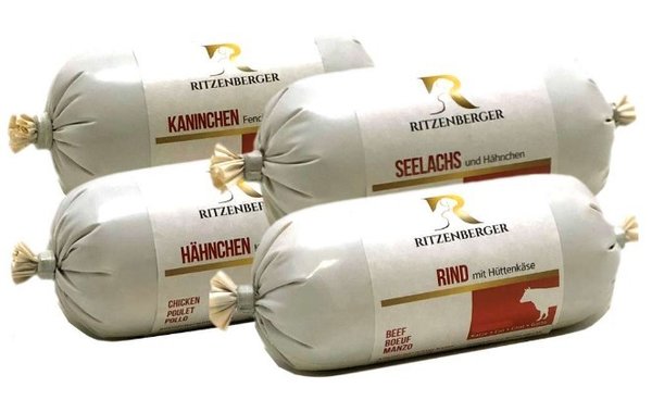 Testpaket Katzenfutter (4 x 200 g) - Ritzenberger