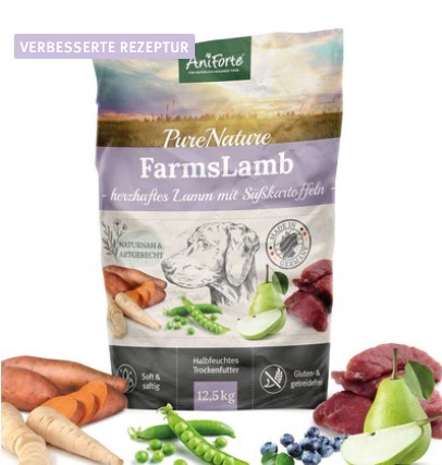 Trockenfutter FarmsLamb mit herzhaftem Lamm und Süßkartoffeln - Aniforte