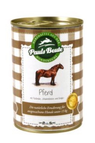 Pferd mit Pastinake, Johannisbeere, Amaranth & Gingko für Hunde - Pauls Beute